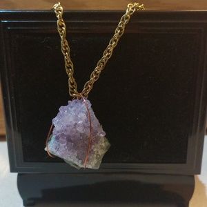 Amethyst copper necklace